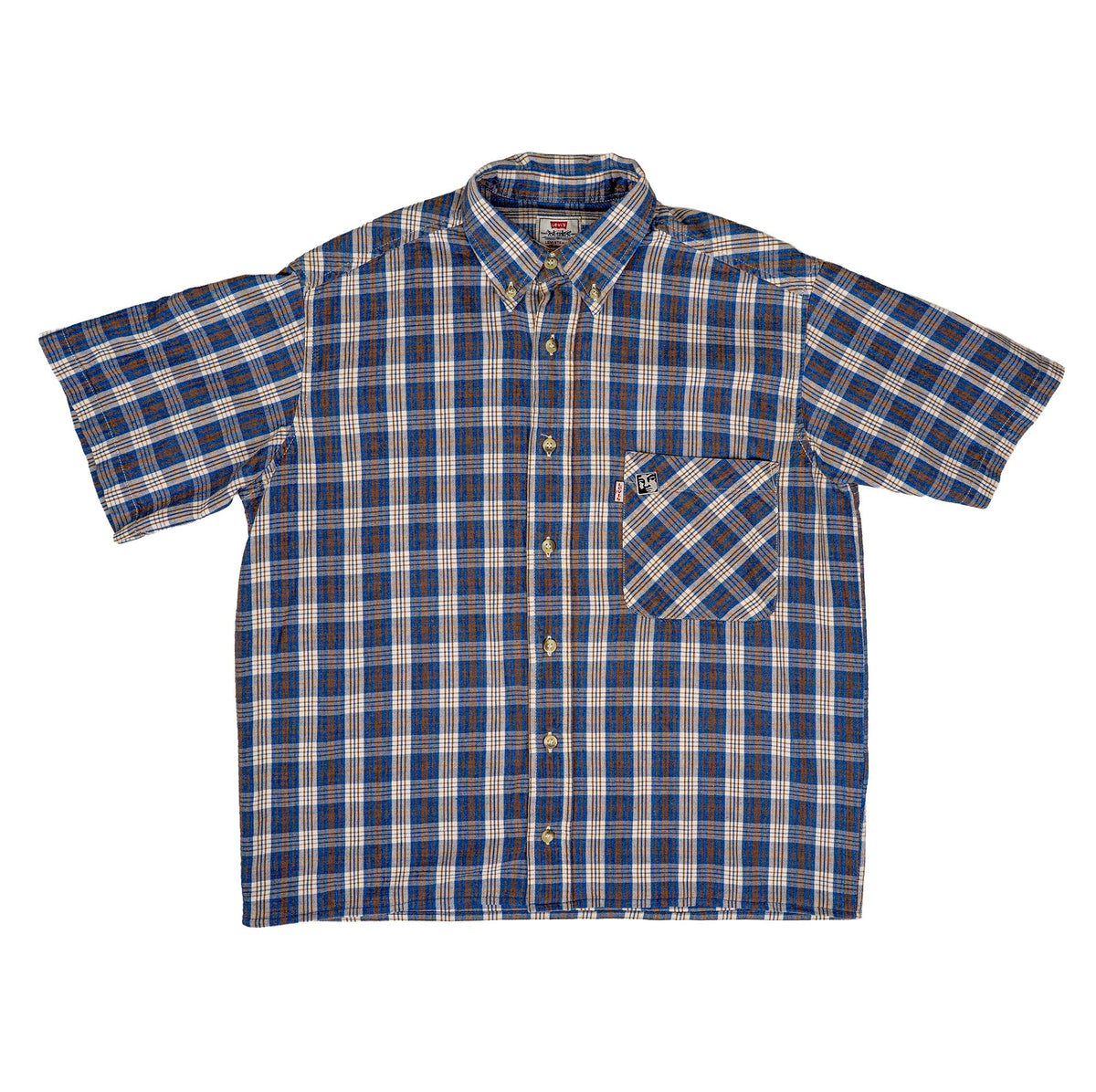 Chemise upcyclée (Bleue)