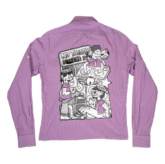 Chemise upcyclée (violette)