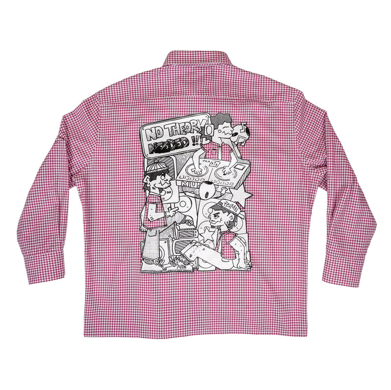 Chemise upcyclée (Rose)