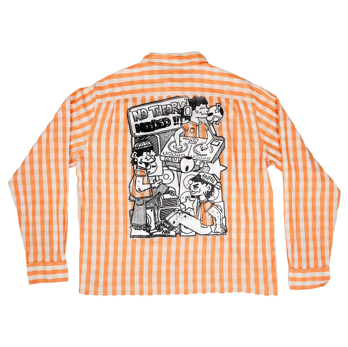 Chemise upcyclée (Orange)