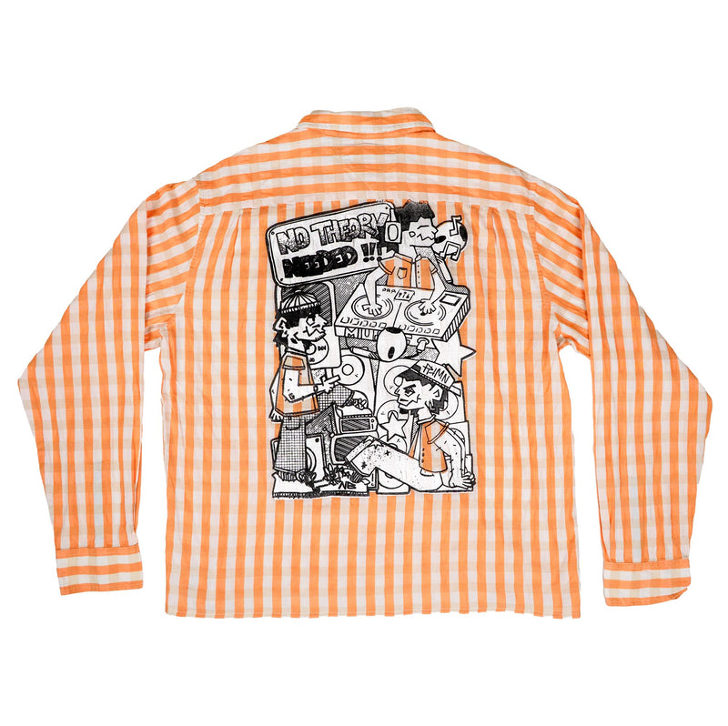 Chemise upcyclée (Orange)