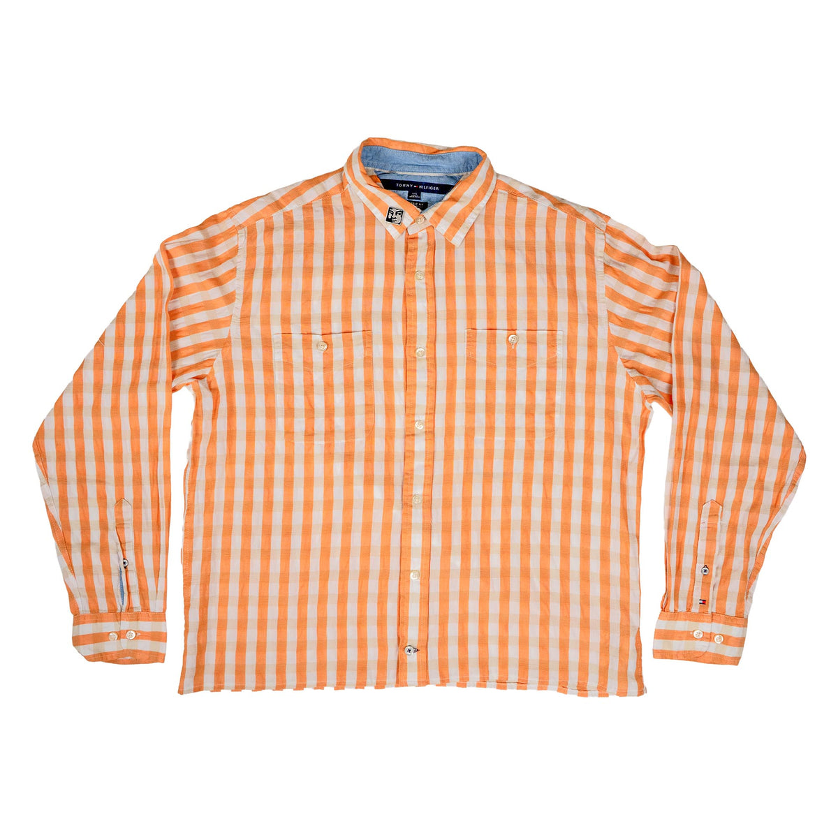 Chemise upcyclée (Orange)