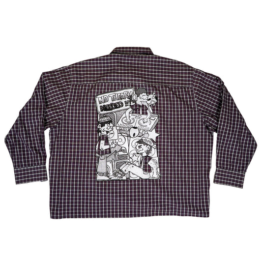 Chemise upcyclée (Violette)