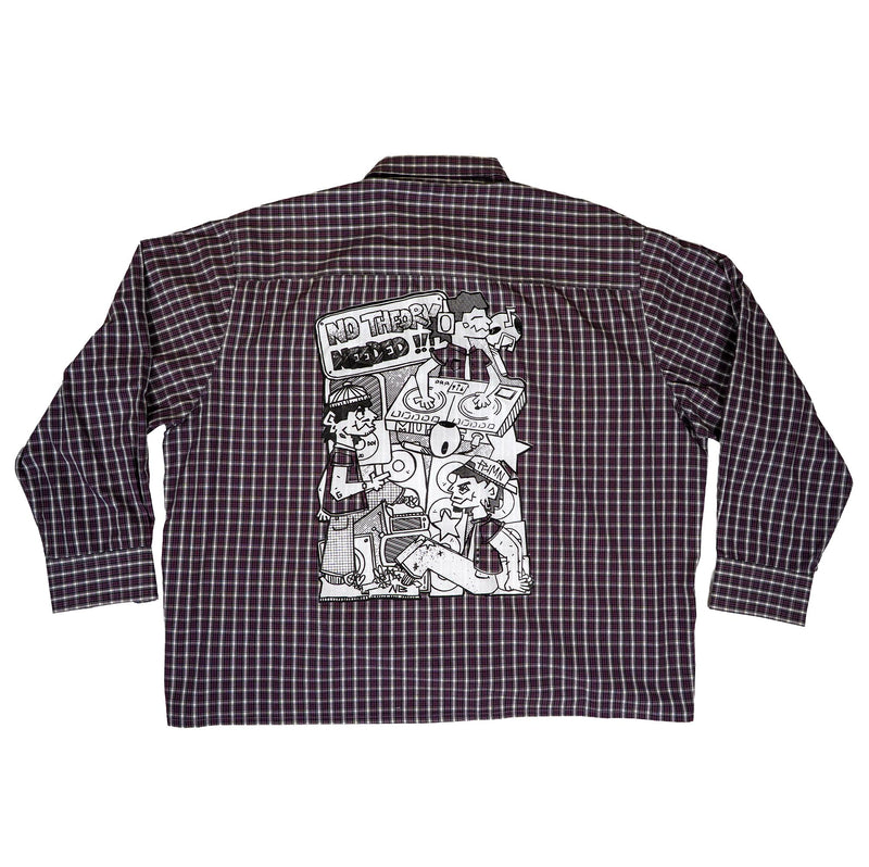 Chemise upcyclée (Violette)