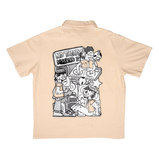 Chemise upcyclée (Beige)