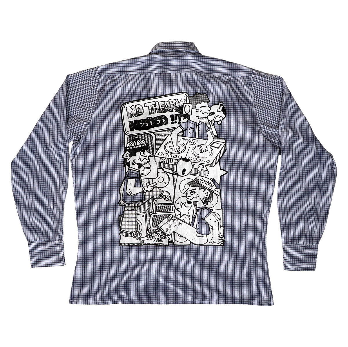 Chemise upcyclée (Bleue)