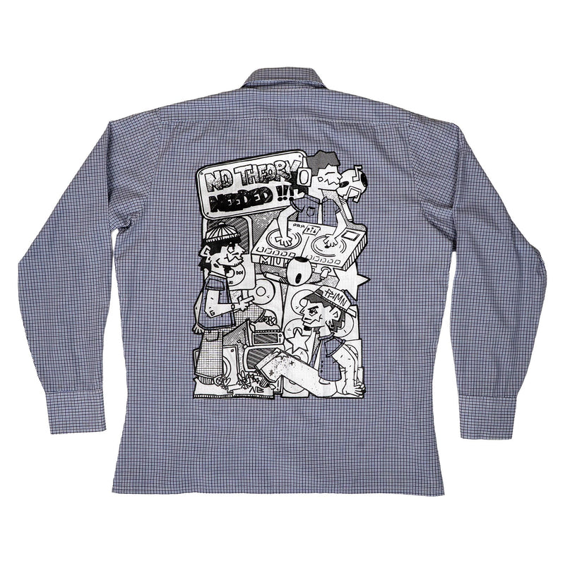 Chemise upcyclée (Bleue)
