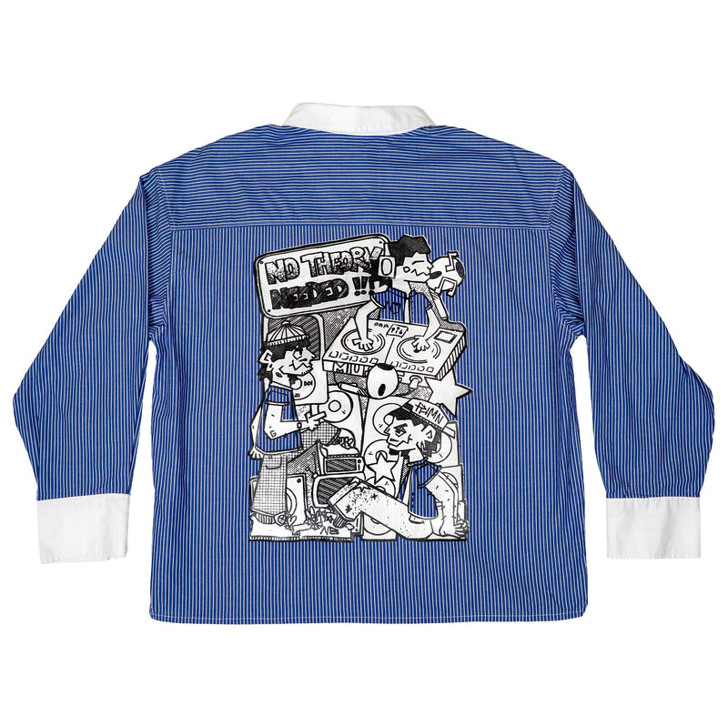 Chemise upcyclée (Bleue foncée)