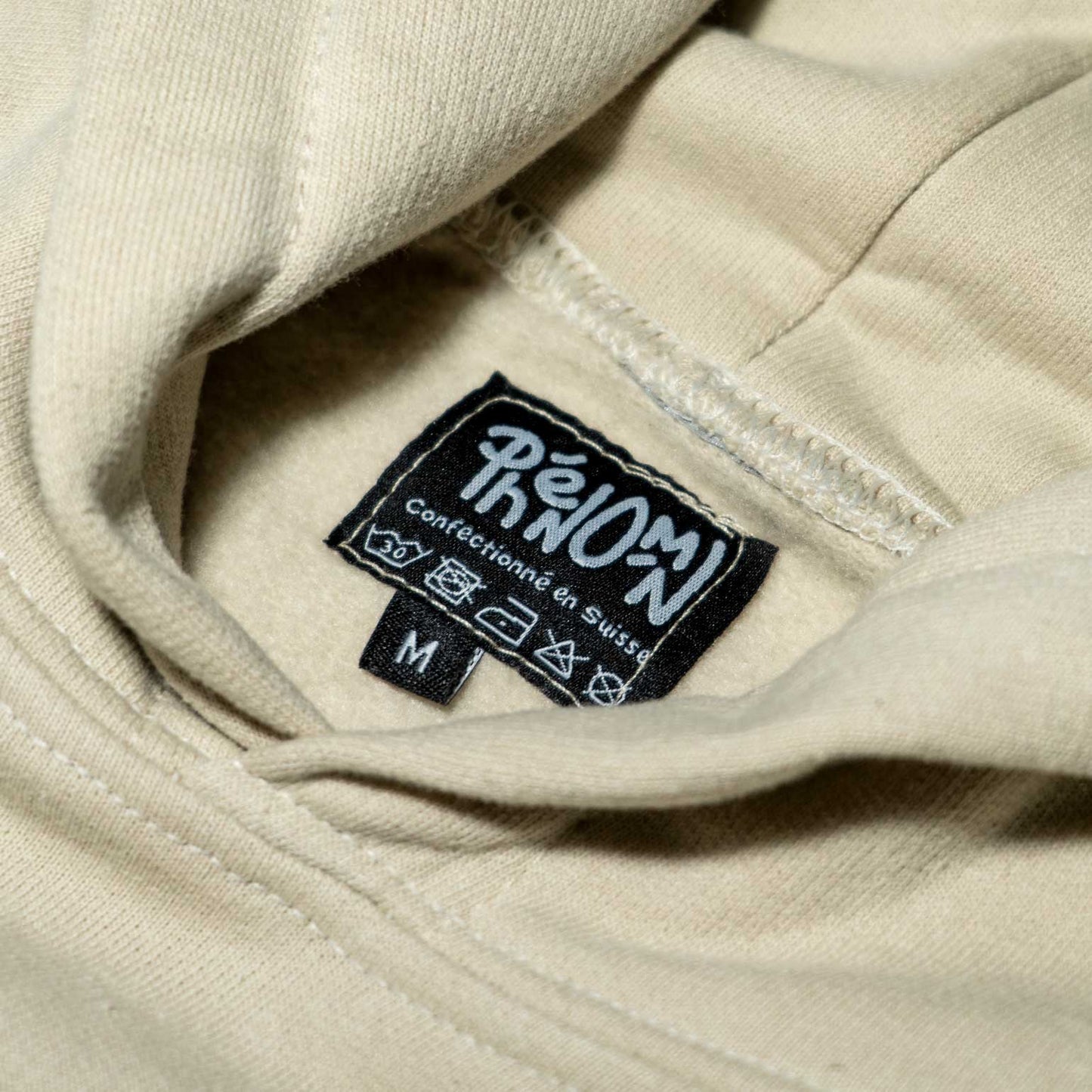 Hoodie "COLORS" Beige